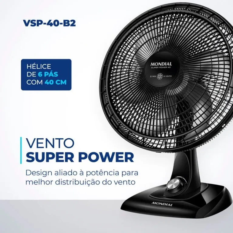 Ventilador de Mesa Mondial 6 pás VSP-40-B2 110v - Image 2