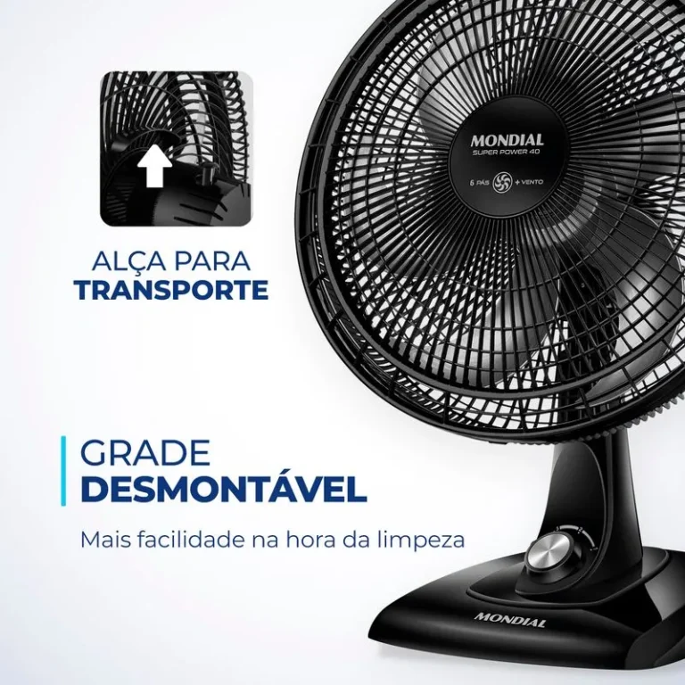 Ventilador de Mesa Mondial 6 pás VSP-40-B2 110v - Image 5