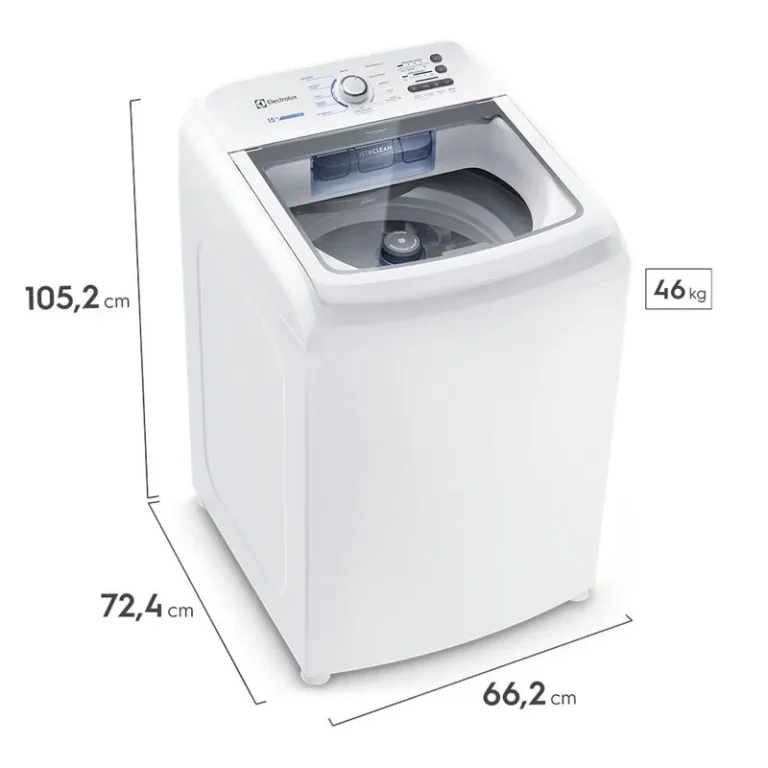 Máquina de Lavar Electrolux 17kg Branca Essential Care com Cesto Inox e Jet&Clean - 127V - Imagem 3