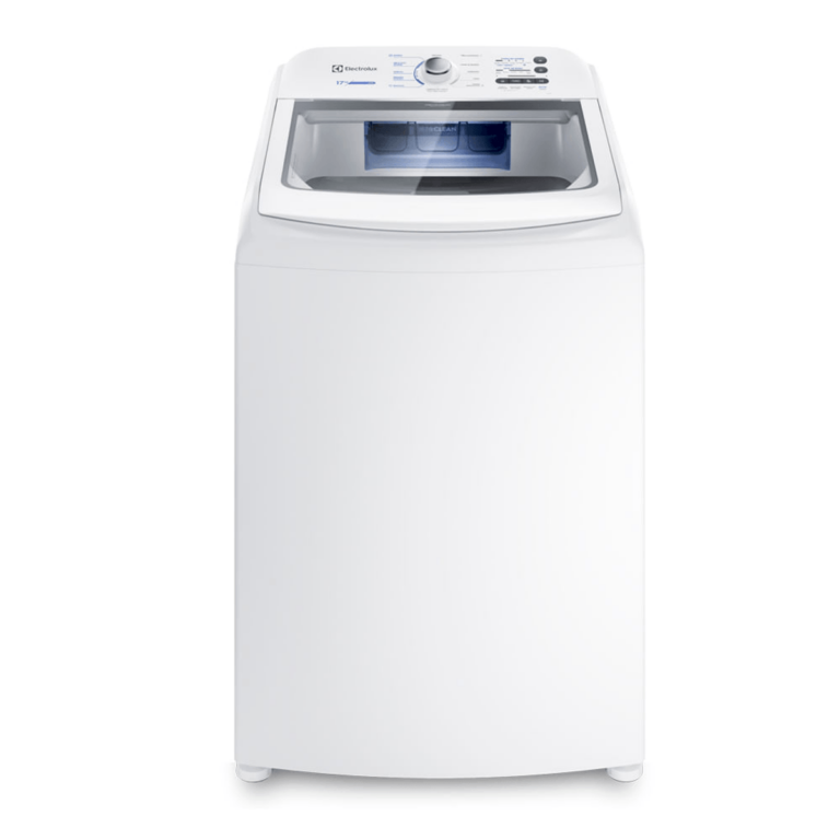 Máquina de Lavar Electrolux 17kg Branca Essential Care com Cesto Inox e Jet&Clean