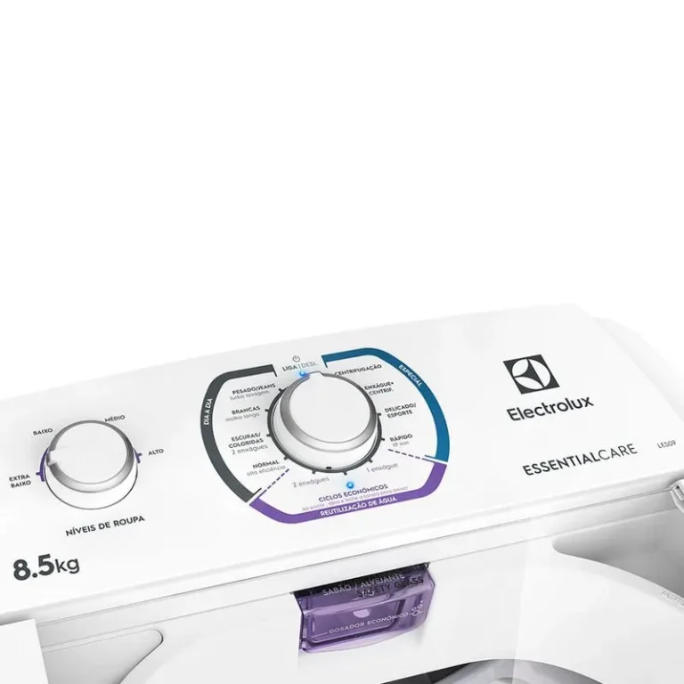 Lavadoura Electrolux 8,5kg Branca Essential Care com Diluição Inteligente e Filtro Fiapos - 127V - Image 5