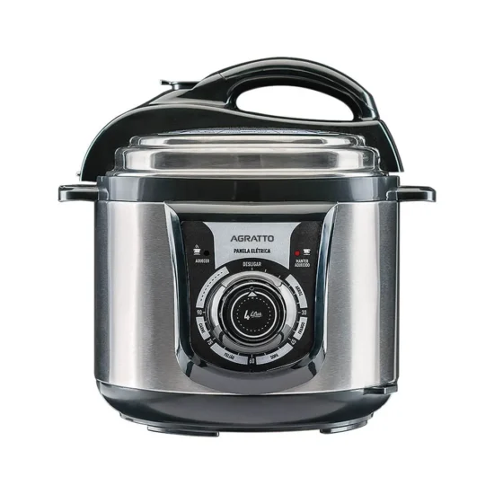 Panela de Pressão Elétrica Agratto 4 Litros Inox - 127V