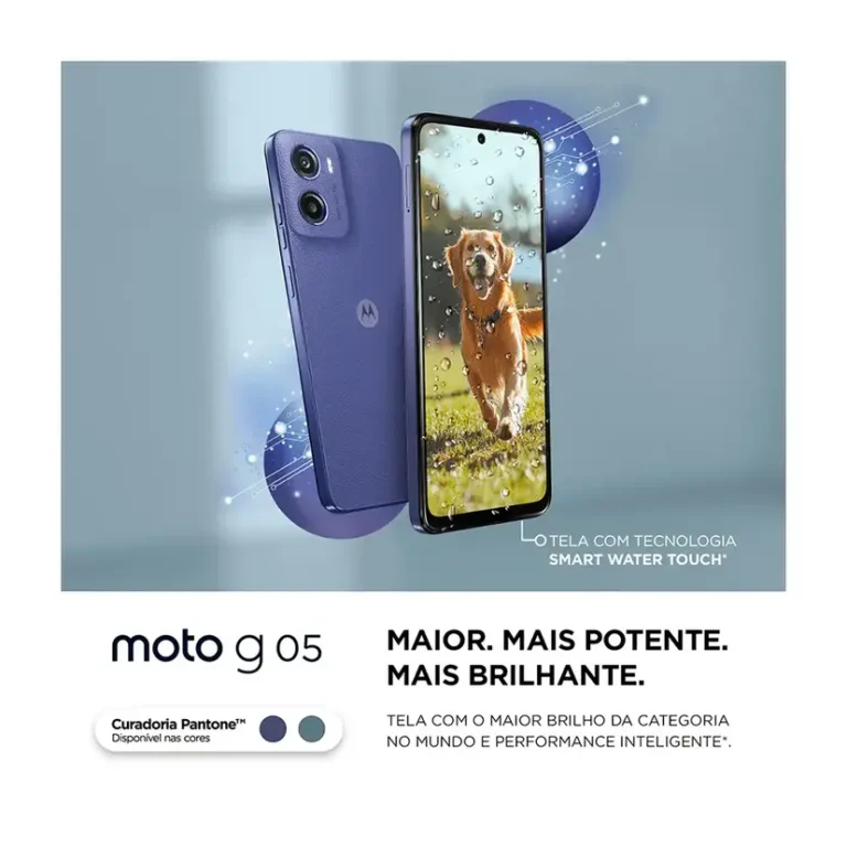Smartphone Motorola Moto G05 4G 128GB 4GB Bateria 5.200 mAh - Cinza - Quadriband - Image 7