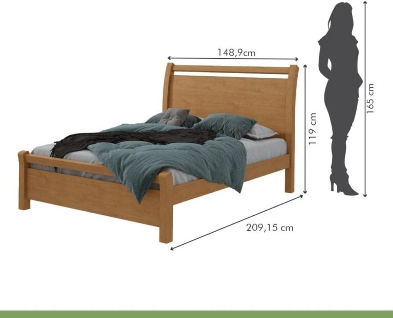 Cama Casal Lopas Reali - Amêndoa Clean - Imagem 5