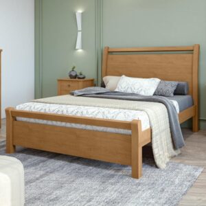 Cama Casal Lopas Reali - Amêndoa Clean