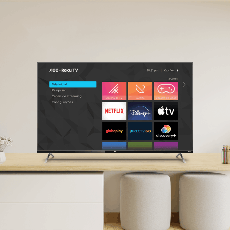 Smart Tv Led 50" AOC Roku 4K Dolby Vision/Atmos e Wi-Fi - Imagem 7