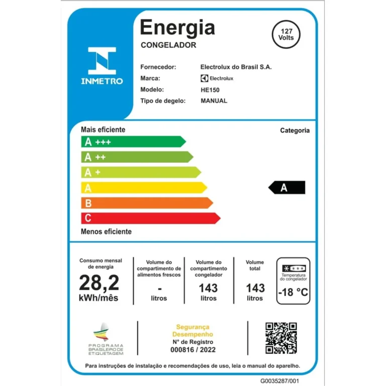 Freezer Electrolux Horizontal 143L - 127v - Imagem 5