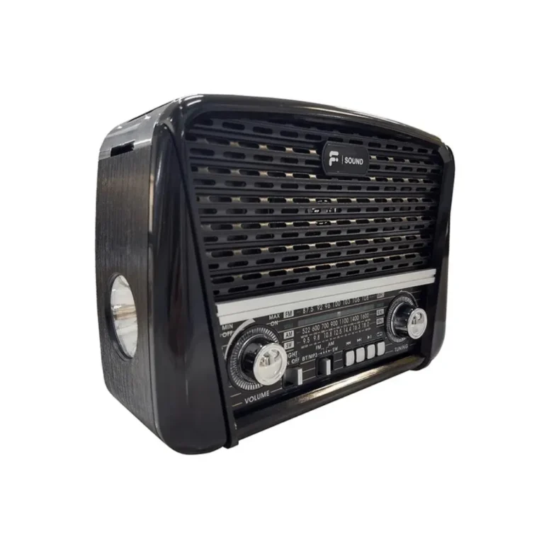 Rádio portátil Retrô - Preto - Imagem 3
