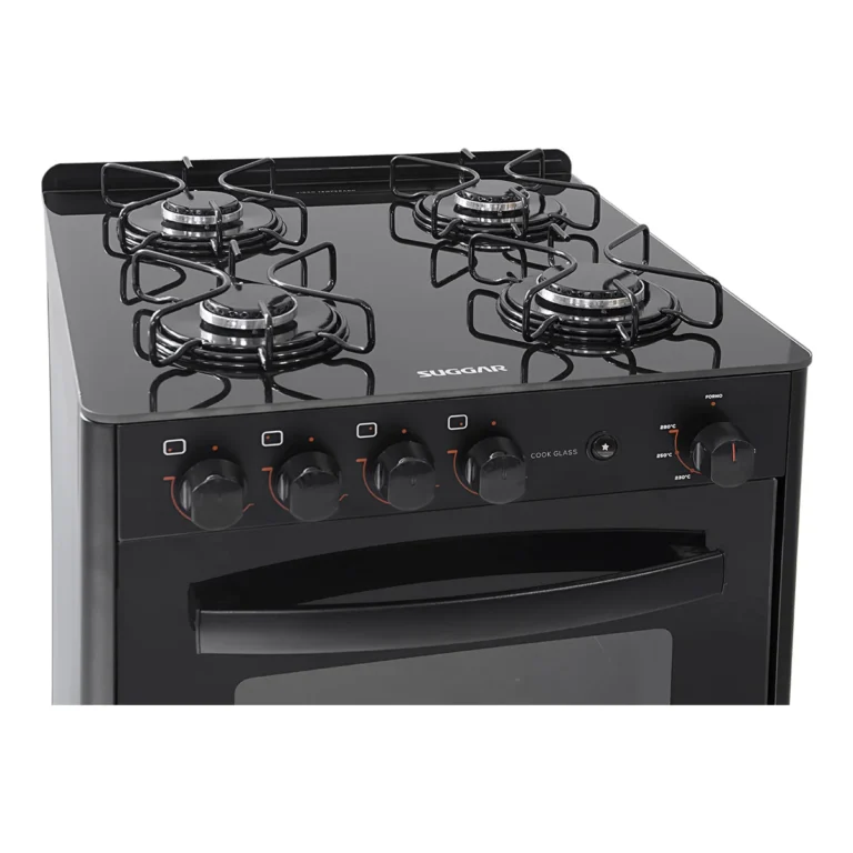 Fogão Suggar Cook Glass 4 Bocas - Preto - Imagem 7