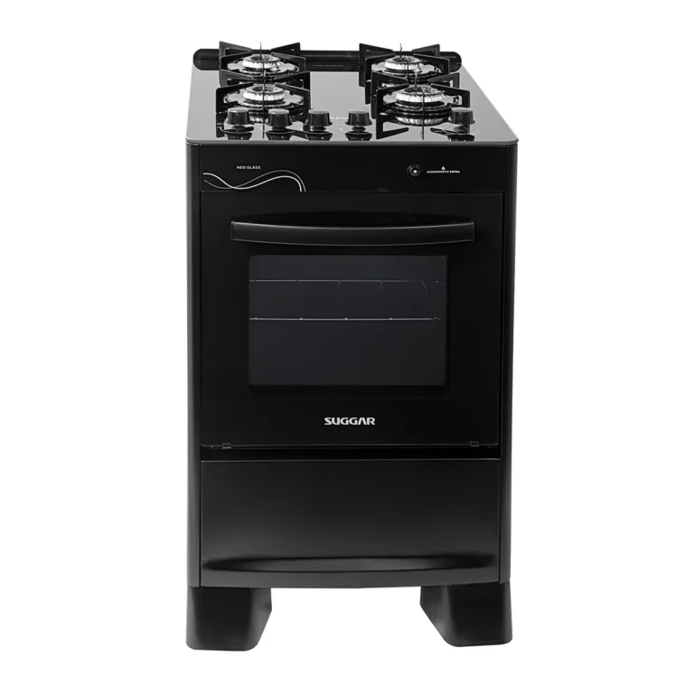Fogão Suggar Neo Glass 4 Bocas Preto - Bivolt