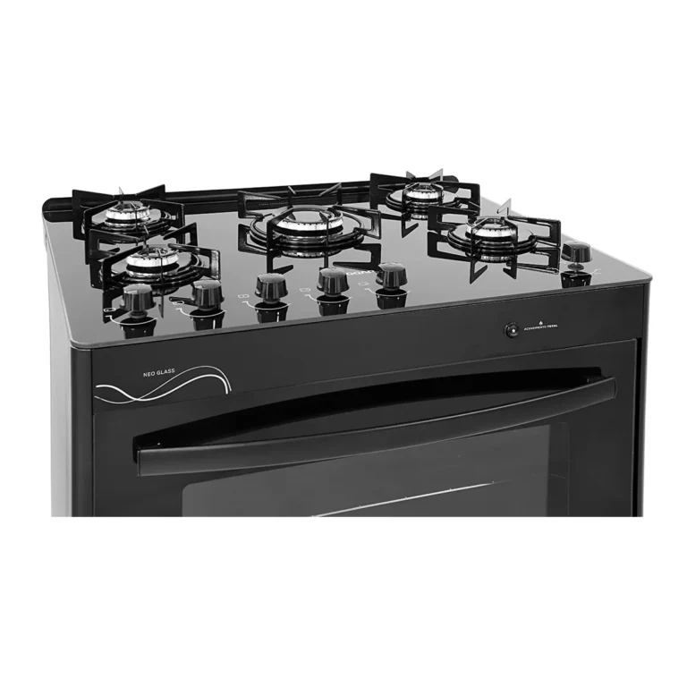 Fogão Suggar 5 bocas Cook Glass Preto - Bivolt - Imagem 4