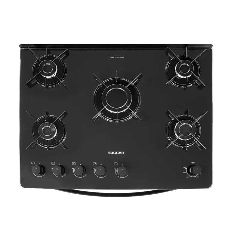 Fogão Suggar 5 bocas Cook Glass Preto - Bivolt - Imagem 6