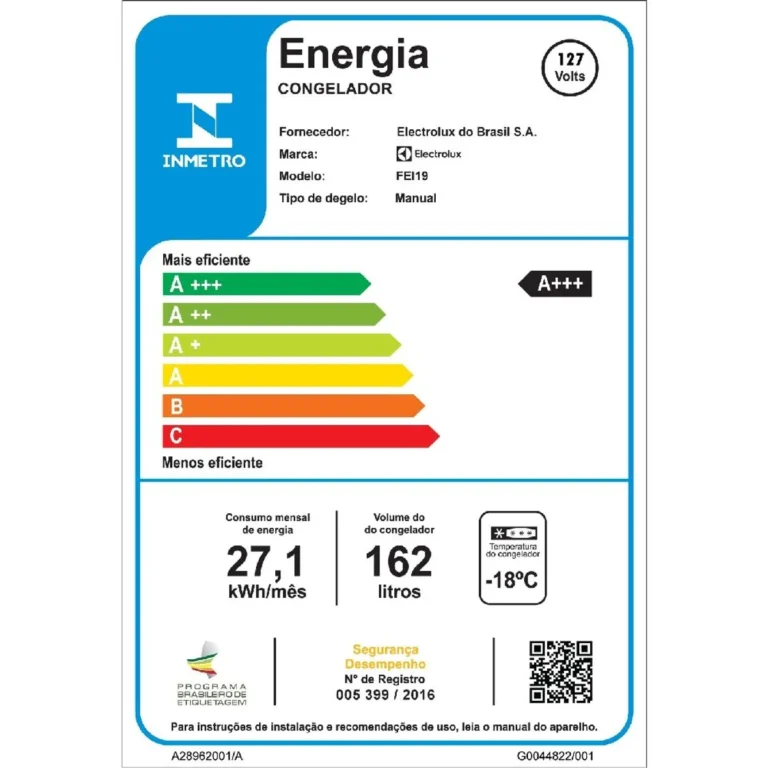 Freezer Electrolux Vertical 197L - 127v - Imagem 9