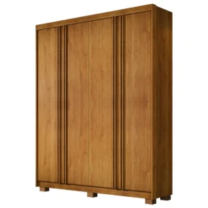 Guarda-Roupa Solteiro Lisboa 4 Portas Ripadas – Cinamomo
