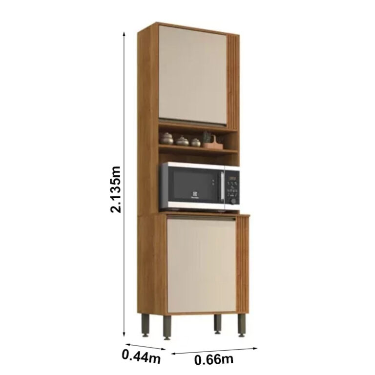 Torre de Cozinha Pérola Cinamomo/Off White – Sallêto - Imagem 3