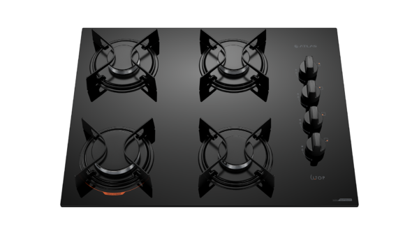 Cooktop Atlas Top 4 Bocas Preto - Bivolt