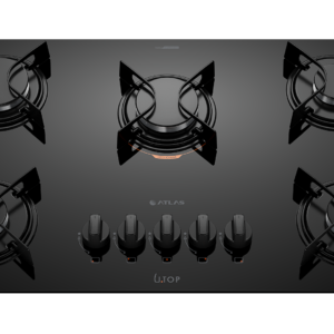 Cooktop 5 Bocas Atlas U Top Preto - Bivolt