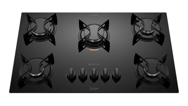 Cooktop 5 Bocas Atlas U Top Preto - Bivolt