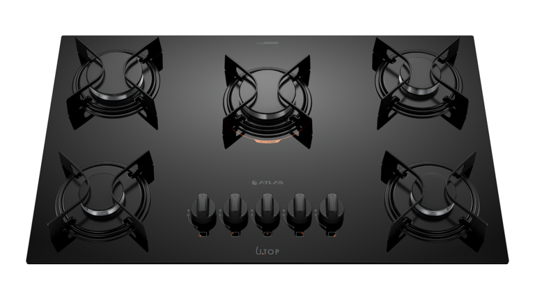 Cooktop 5 Bocas Atlas U Top Preto - Bivolt